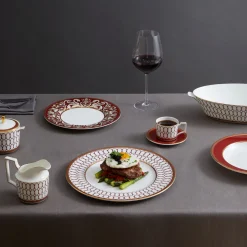 Renaissance Red Oval Serving Bowl 33.9cm