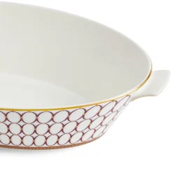 Renaissance Red Oval Serving Bowl 33.9cm