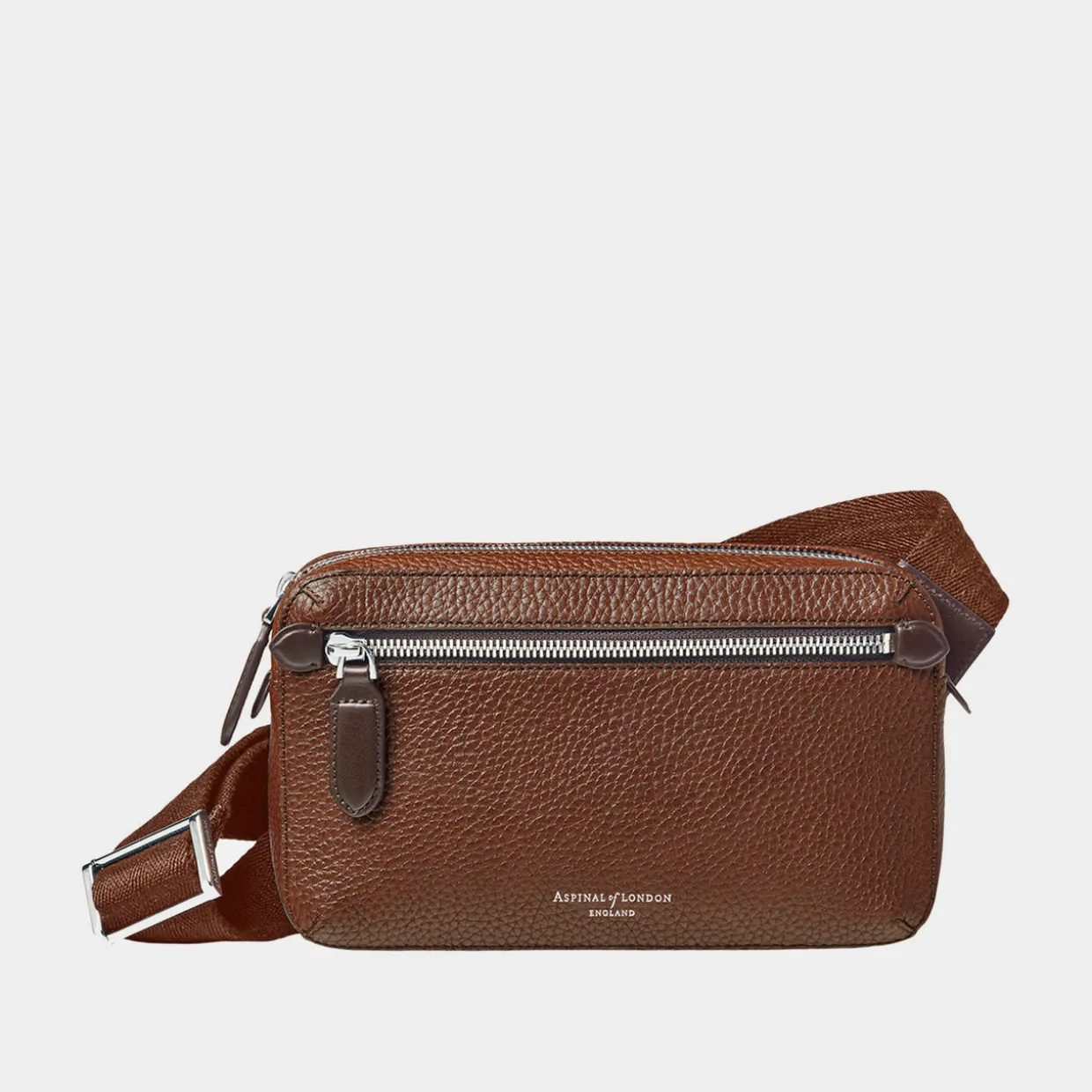 Reporter Compact Grained Leather Crossbody Bag