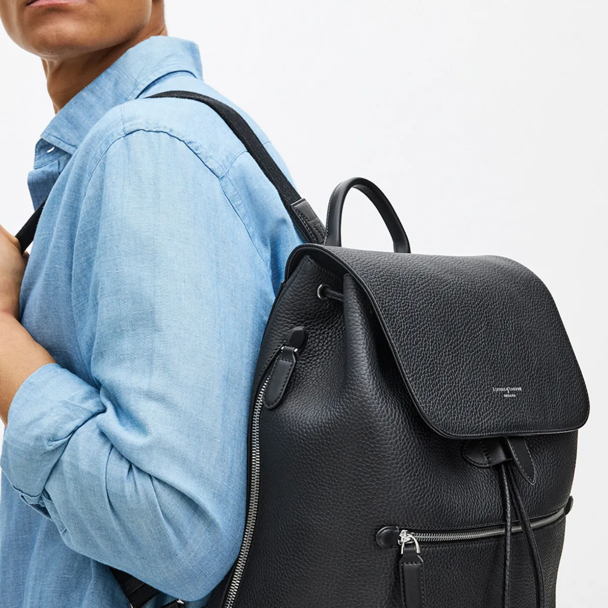 Reporter Grained Leather Backpack
