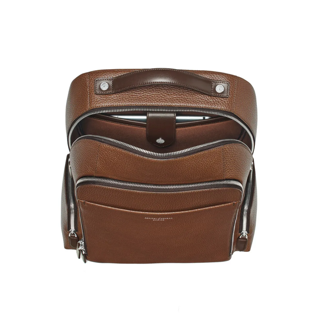 Reporter Pebbled Leather Backpack