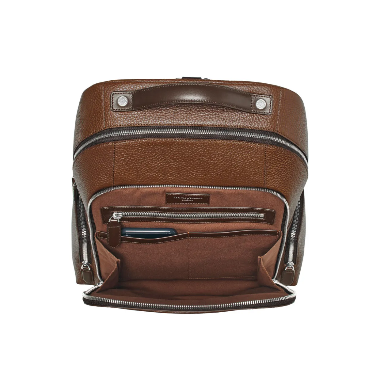 Reporter Pebbled Leather Backpack