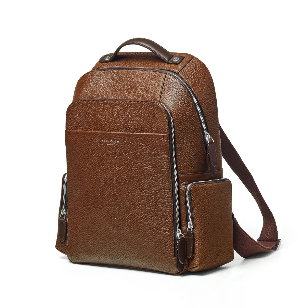 Reporter Pebbled Leather Backpack