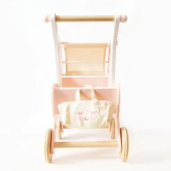Retro Wooden Doll Pram
