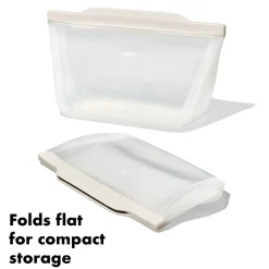 Reusable Silicone Stand-Up Half Gallon Bag 64oz