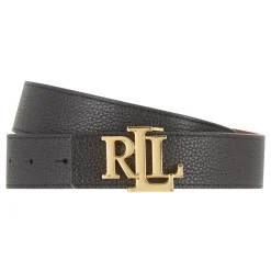 Reversible Monogram Pebbled Leather Belt