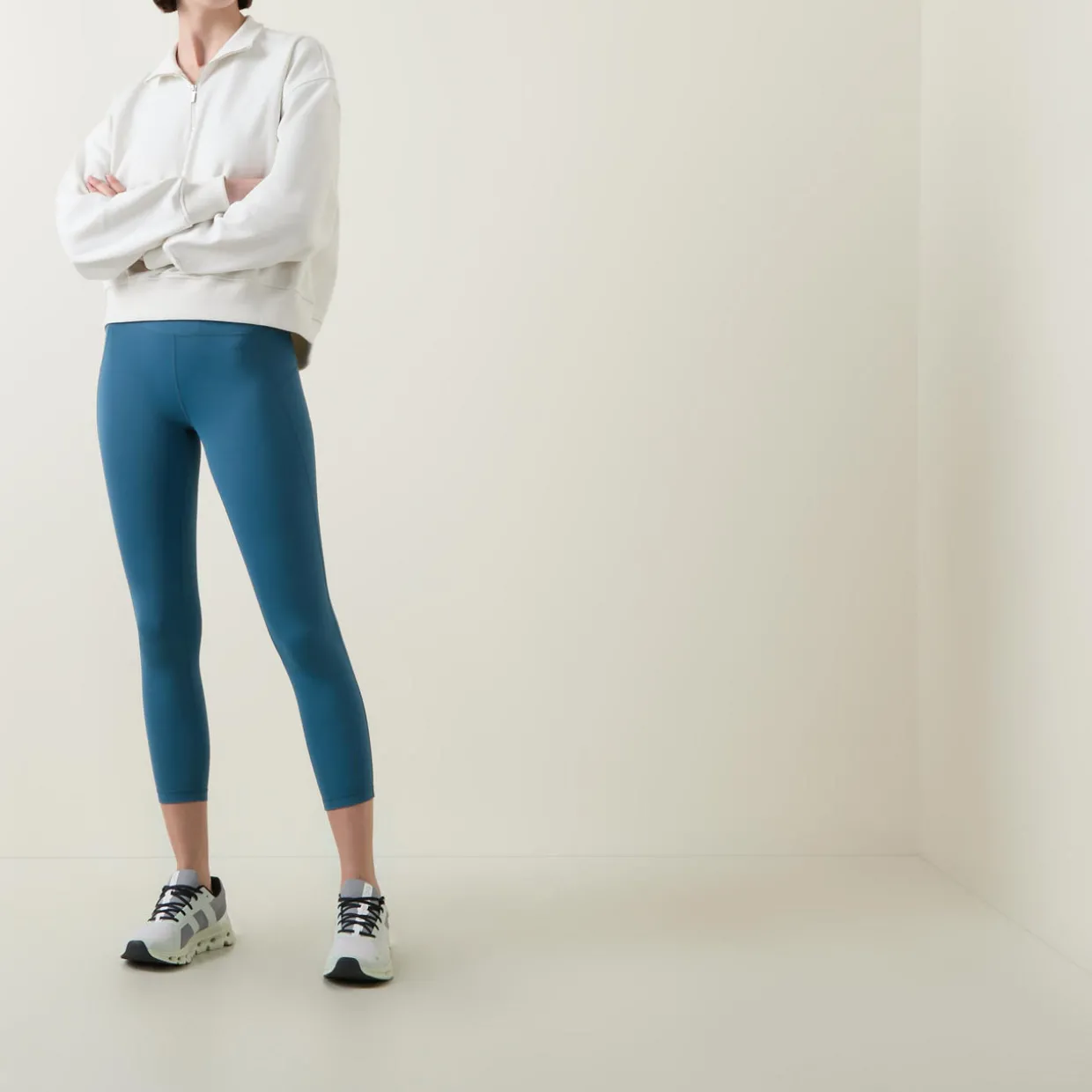 Revive Cropped Half-Zip Sweatshirt