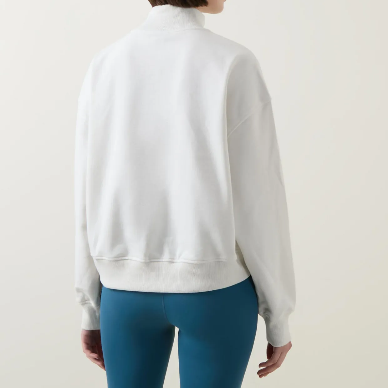 Revive Cropped Half-Zip Sweatshirt