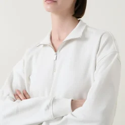 Revive Cropped Half-Zip Sweatshirt