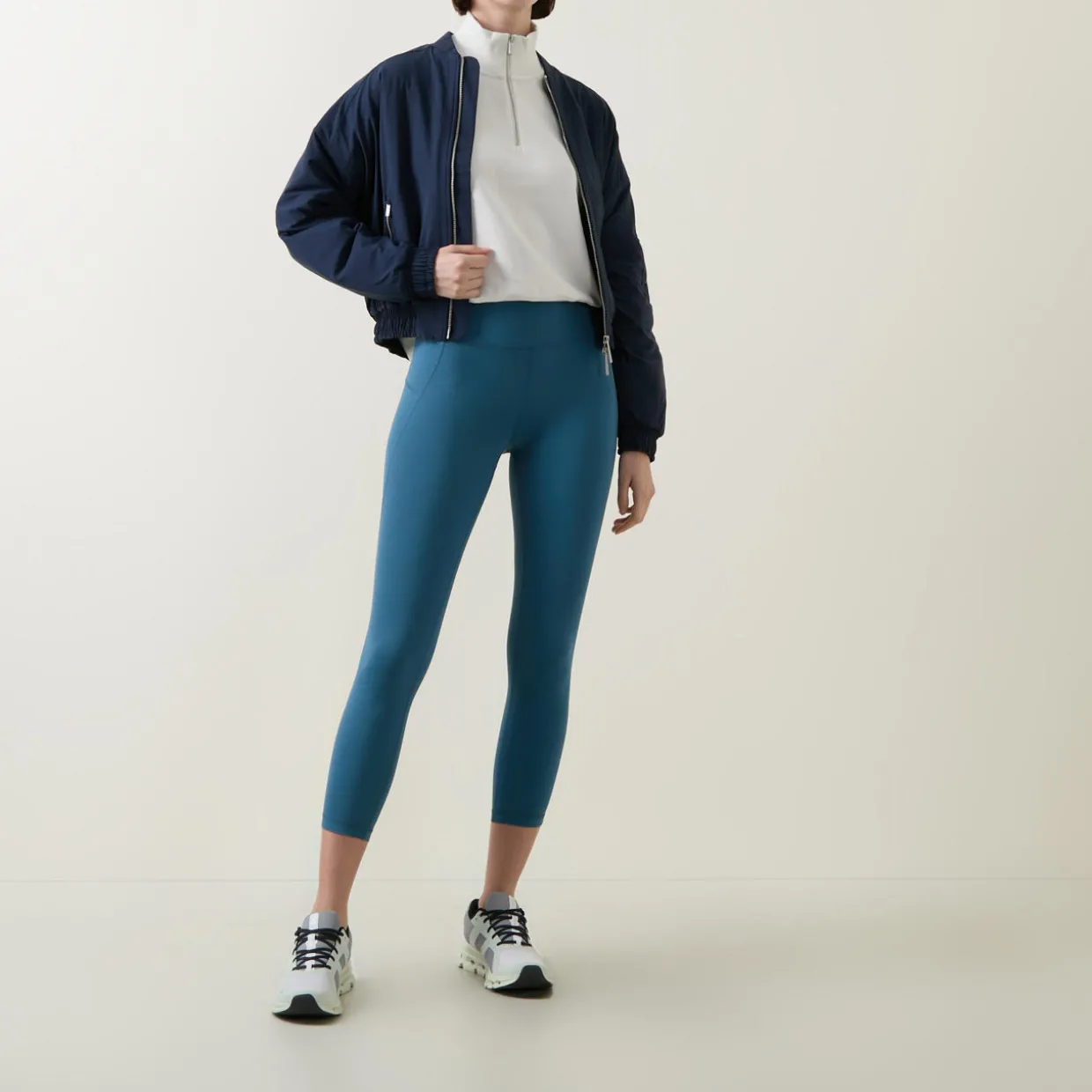 Revive Cropped Half-Zip Sweatshirt