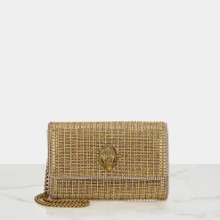 Discount KURT GEIGER LONDON Rhinestone Embellished Chain Crossbody Bag