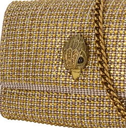 Discount KURT GEIGER LONDON Rhinestone Embellished Chain Crossbody Bag