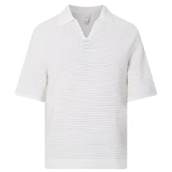 Discount CALVIN KLEIN Ribbed Knit Polo Shirt
