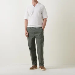 Discount CALVIN KLEIN Ribbed Knit Polo Shirt