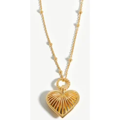 Sale MISSOMA Ridge 18kt Gold Plated Heart Necklace