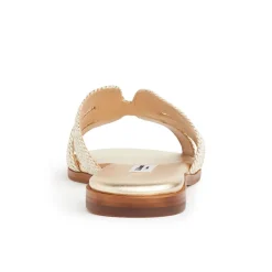 Riley Gold Lurex Flat Mules