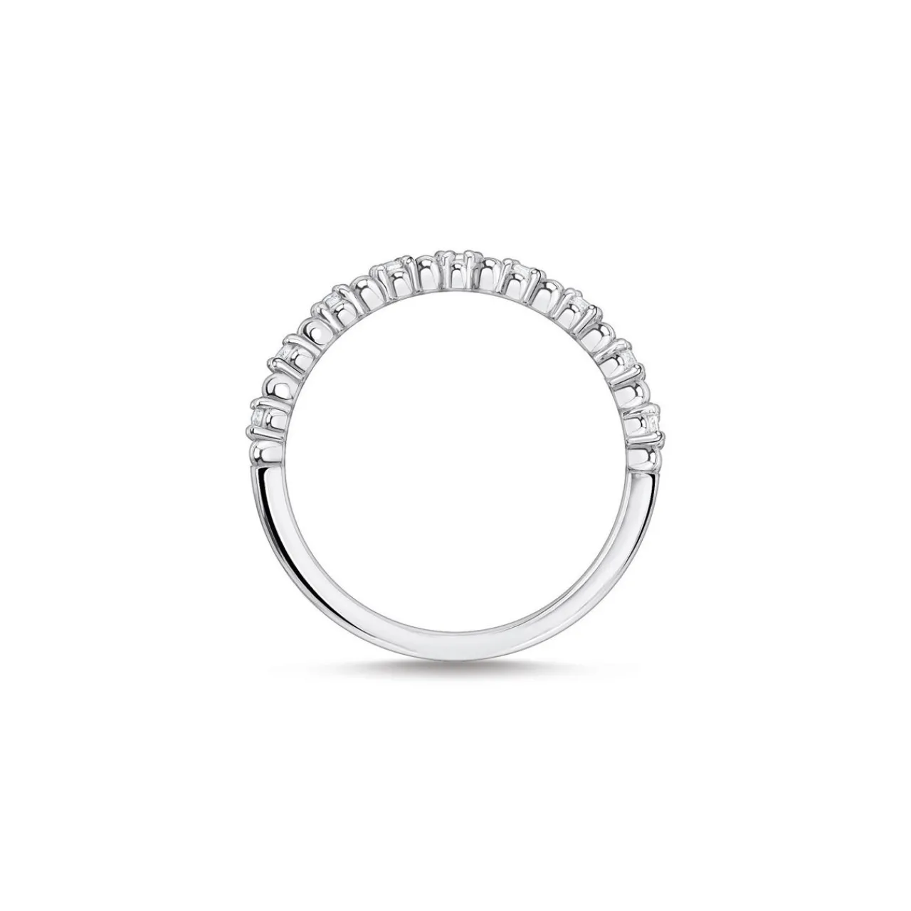 Clearance THOMAS SABO Ring Dots With White Stones Silver