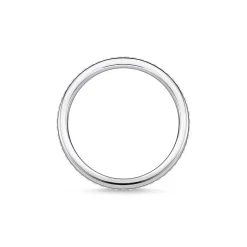 Fashion THOMAS SABO Ring Double White Stones Silver