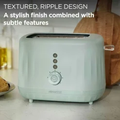 Ripple 2 Slice Toaster Eggshell Blue