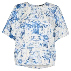 Outlet WHISTLES Rome Print Blouse