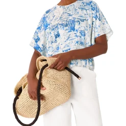 Outlet WHISTLES Rome Print Blouse