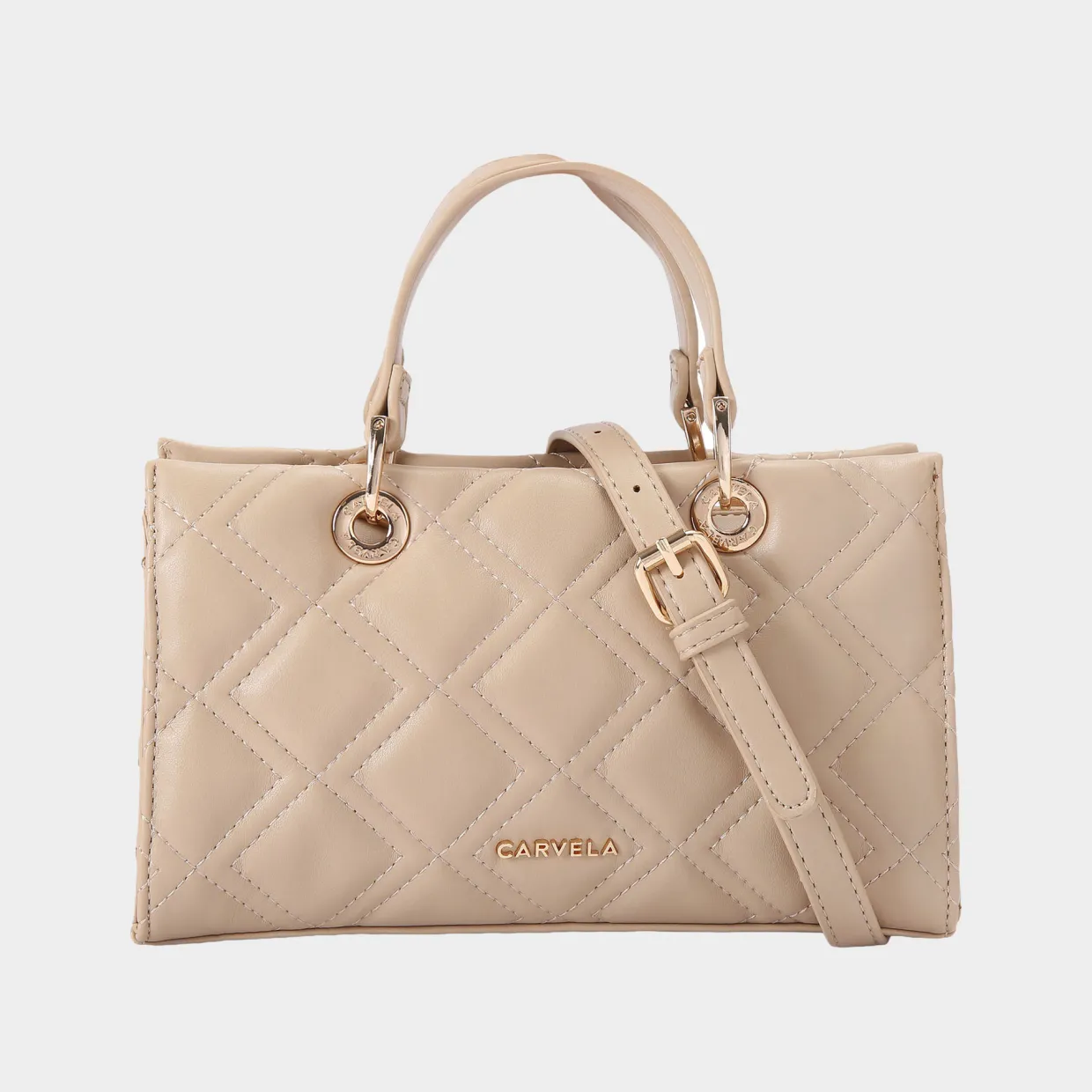 Rosa East-West Quilted Crossbody Bag