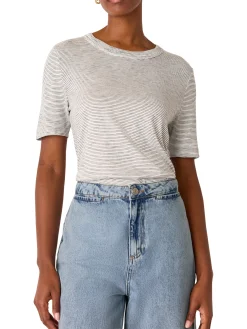 Hot WHISTLES Rosa Stripe T-Shirt