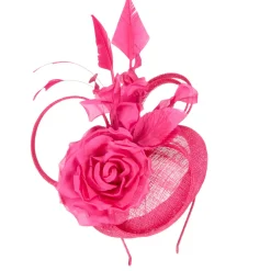 Best KR SNOXELL & SONS Rose Feather Embellished Fascinator