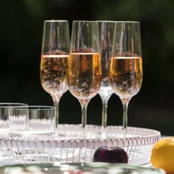 Hot VILLEROY & BOCH Rose Garden Champagne Flute, Set of Four