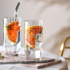 New VILLEROY & BOCH Rose Garden Longdrink Tumbler, Set of Four