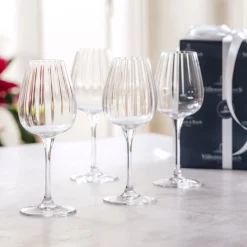 Hot VILLEROY & BOCH Rose Garden White Wine Goblet, Set of Four