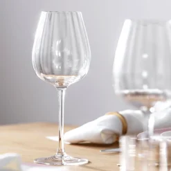 Rose Garden White Wine Goblet, Set of Four