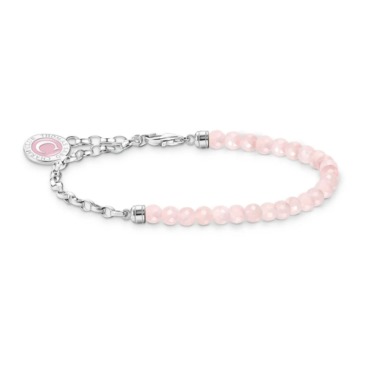 Rose Quartz Charm Bracelet
