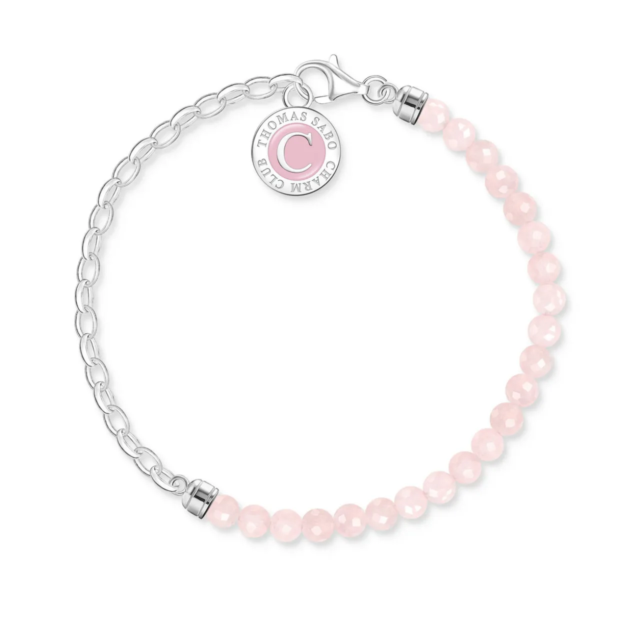 Rose Quartz Charm Bracelet