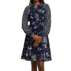 Fashion HOBBS Rosie Floral Flared Mini Dress