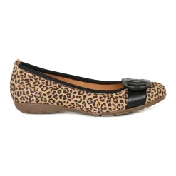 Rosta Leopard Print Ballet Pumps