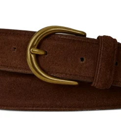 Outlet POLO RALPH LAUREN Round Buckle Suede Belt