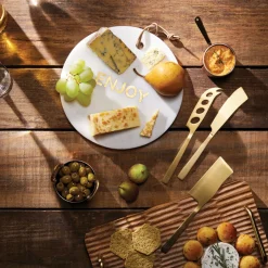 Best KITCHEN CRAFT Round Marble Cheese Board