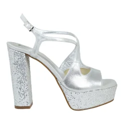 Royalty Suede Glitter Block Heels