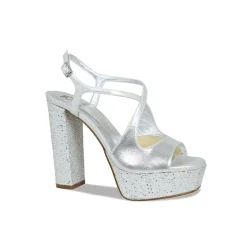 Royalty Suede Glitter Block Heels