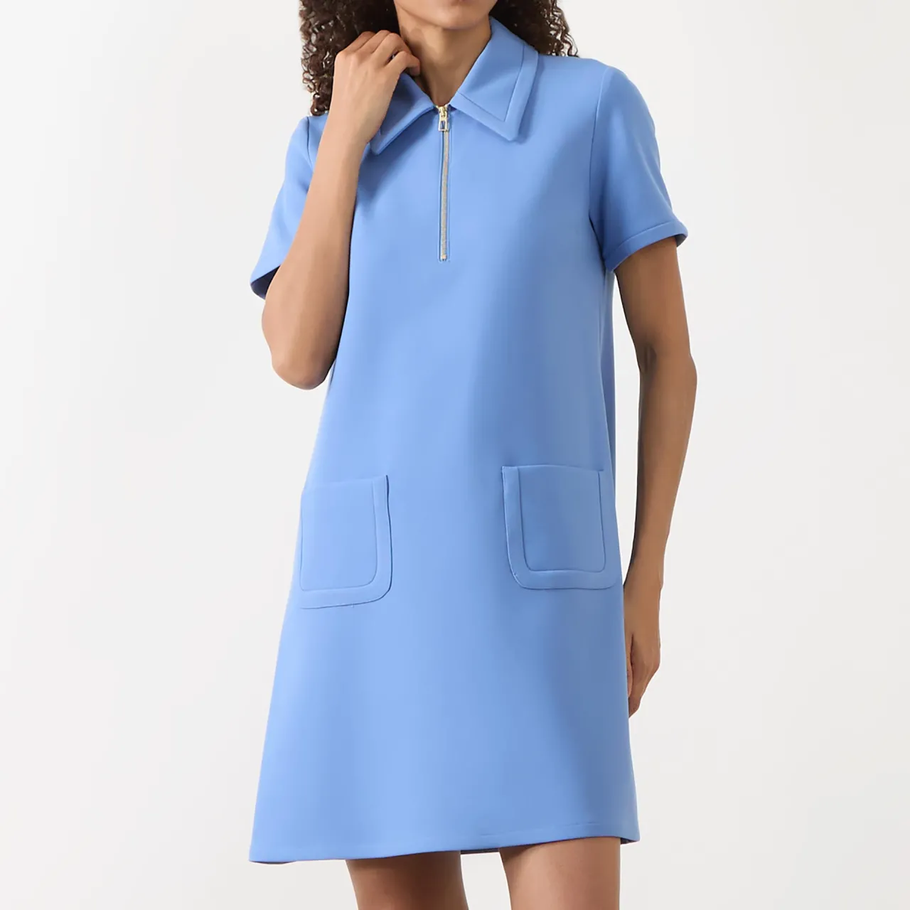 Fashion TARA JARMON Rubina Half-Zip Mini Shift Dress