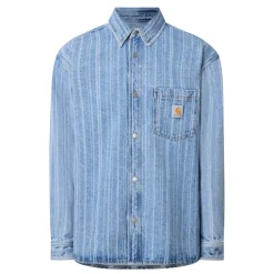 Best CARHARTT WIP Rylan Stripe Logo Denim Overshirt