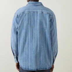 Best CARHARTT WIP Rylan Stripe Logo Denim Overshirt