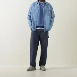 Best CARHARTT WIP Rylan Stripe Logo Denim Overshirt