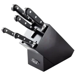 Sabatier IS Five-Piece Knife Block Set Black