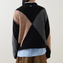 Sabrina Diamond Knit Sweater