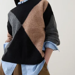 Sabrina Diamond Knit Sweater