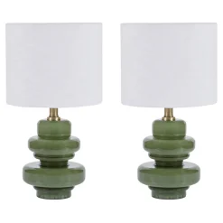 Safio Green Table Lamp, Set of Two