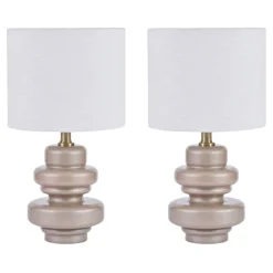 Fashion MINDY BROWNES Safio Mocha Table Lamp, Set of Two