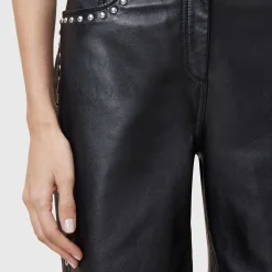 Clearance ALLSAINTS Saige Studded Leather Trousers